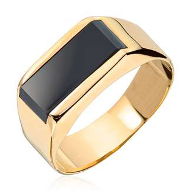 Hovedbilde Gull ring med Onyx