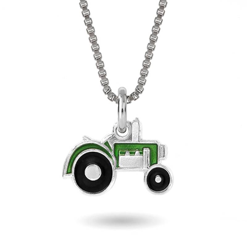Grønn traktor smykke