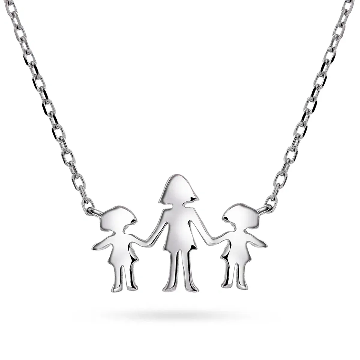 Familie smykke i sølv mor og to jenter