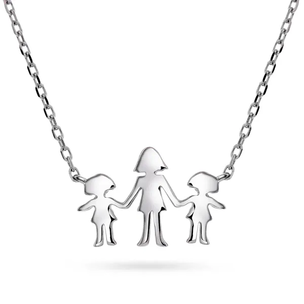 Hovedbilde Familie smykke i sølv mor og ...
