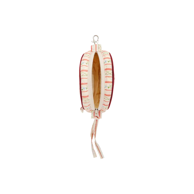 Rui Nøkkelring Veske Summer Stripes Peach, Maanesten