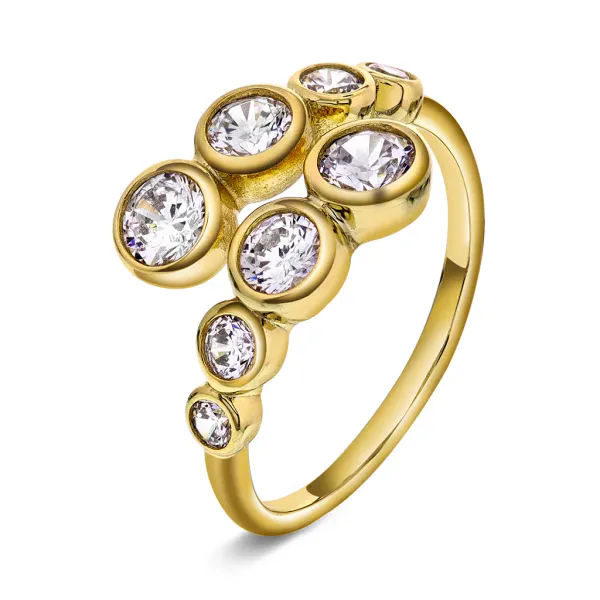 Hovedbilde Nora Mørk ring i forgylt sølv ...