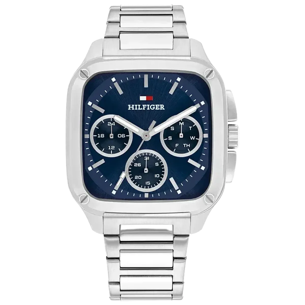 Tommy Hilfiger firkantet Stål/Blå