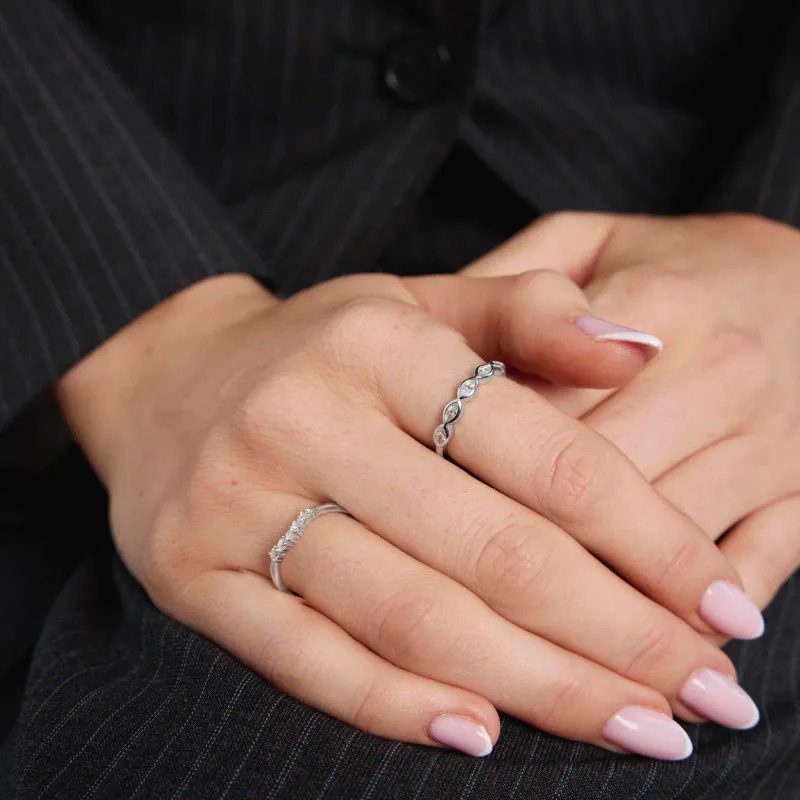 Dazzle ring i sølv