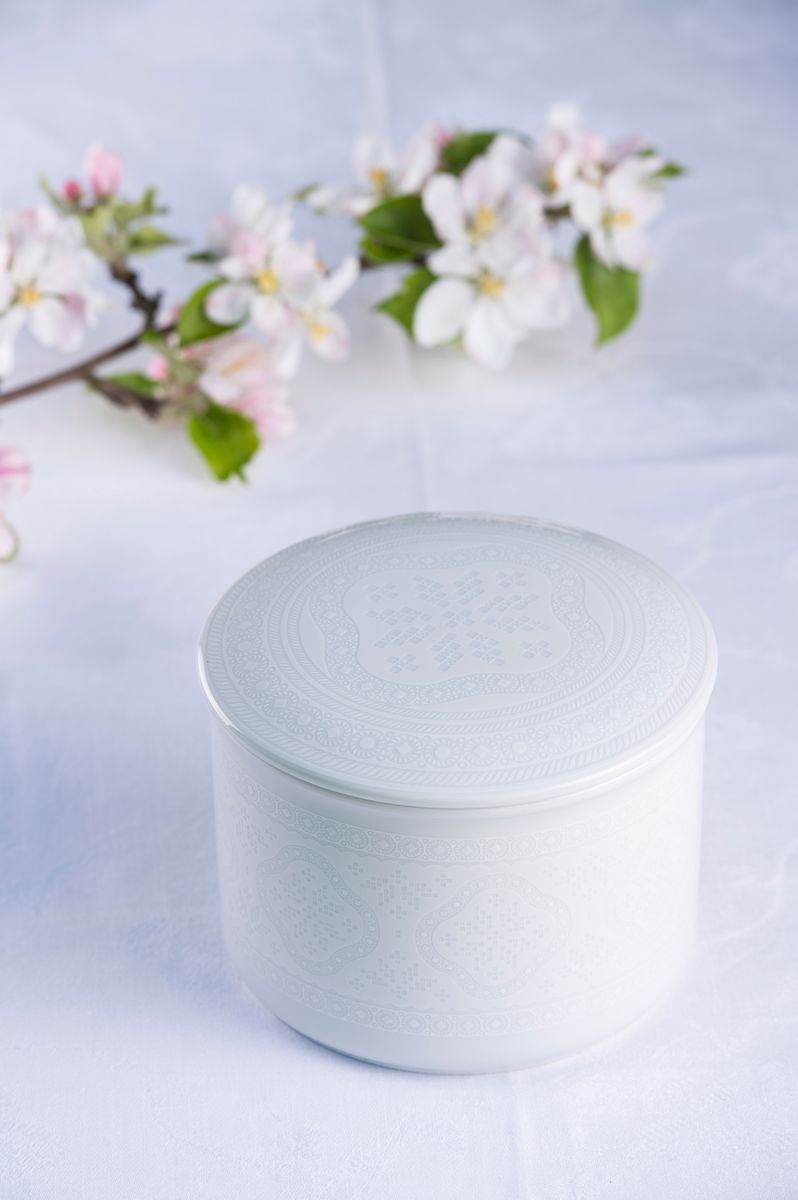 TeleRosa Tradisjon Hvit stort smykkeskrin