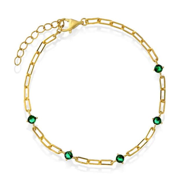 Hovedbilde Nora Mørk armband i forgylt ...