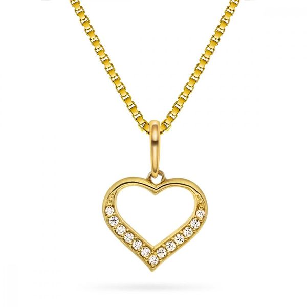 Hovedbilde Anheng i gult gull hjerte